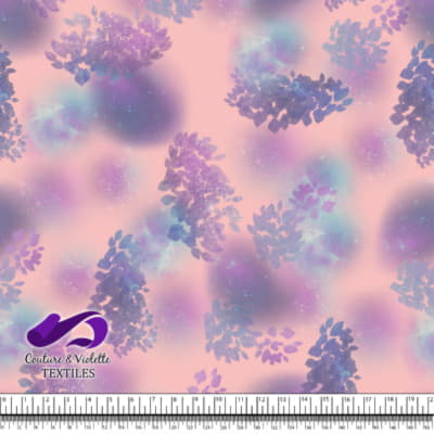 Dragons - Univers en Rose Pâle Texturé