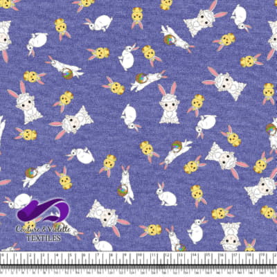 Pâques - Gentils furets avec amis sur un fond very peri