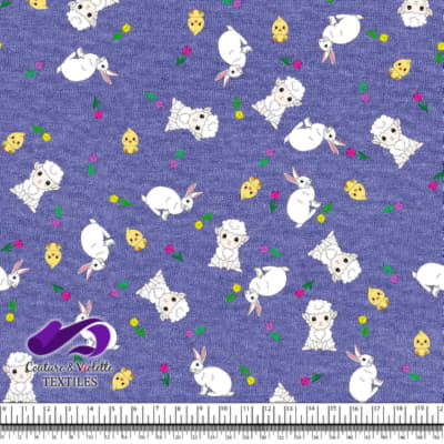 Pâques - Animaux mignons sur fond texturé very peri