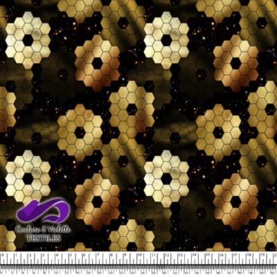 Honeycomb Webb - Structure avec étoiles - Gold