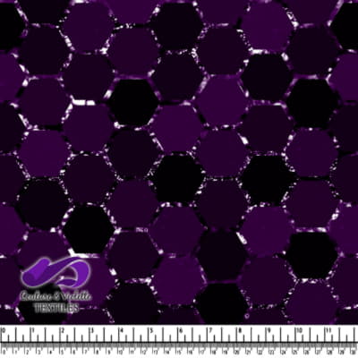 Honeycomb Webb - Grille cosmique - Violet royal