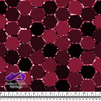 Honeycomb Webb - Grille cosmique - Viva magenta