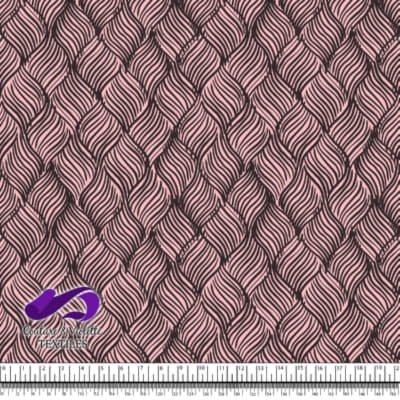 Nature Geometry - Grains d’avoine sur fond strawberry cream