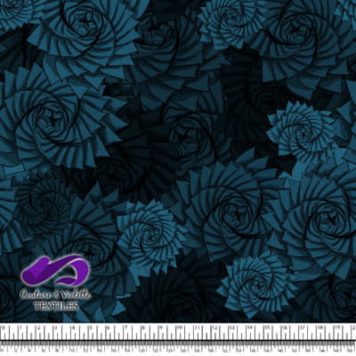 Nature Geometry - Plantes sur fond midnight