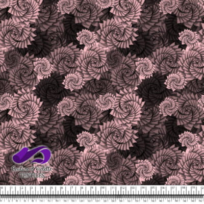 Nature Geometry - Plantes sur fond strawberry cream