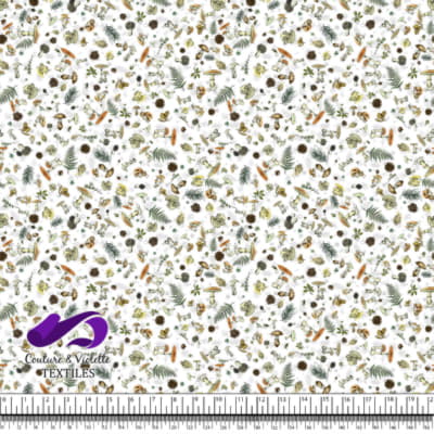 Vintage mushroom - Champignons sauvages - Blanc