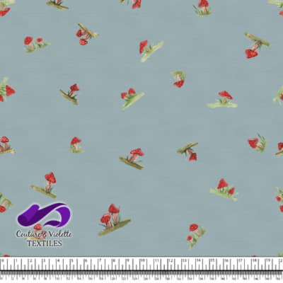 Petits champignons - Charming Cap -  Blue cloud