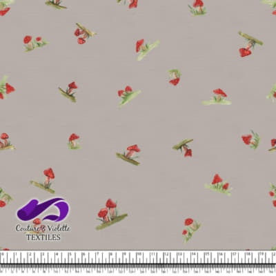 Petits champignons - Charming Cap - Silver cloud