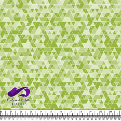 Triangles sport - blanc et vert