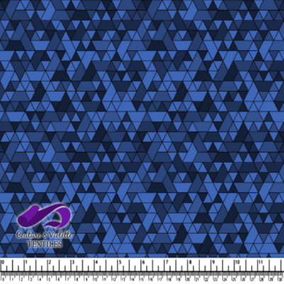 Triangles sport - noir et bleu