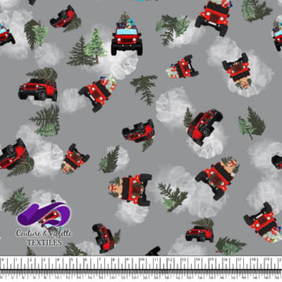 Charme campagnard de Noël - 4x4 - Gris ultime