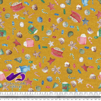 Noël country charm - Confiseries - Jaune doré