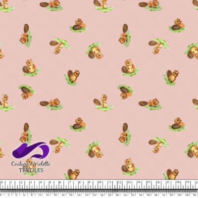 Petits animaux - Castors - Pink cloud