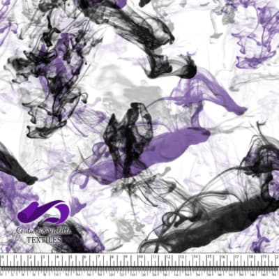 Vapeur - Violet et noir sur fond blanc