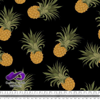 Tropical - Ananas - Noir