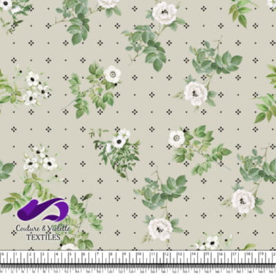 Fleurs d'Anémone - Blanc Sable