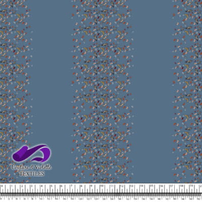 Papillon - Bordure - Dusty blue