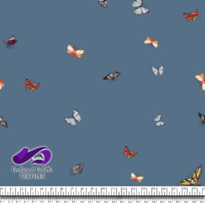 Papillons - Minimaliste - Dusty blue