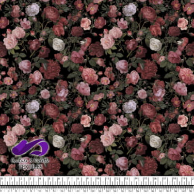 Fleurs automne - Noir