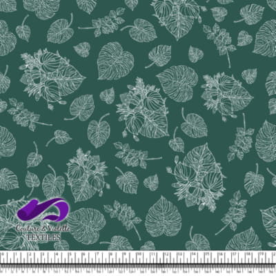 Monstera - Trait blanc - Gibson green