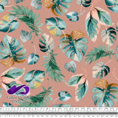 Monstera - Leaf - Dusty rose