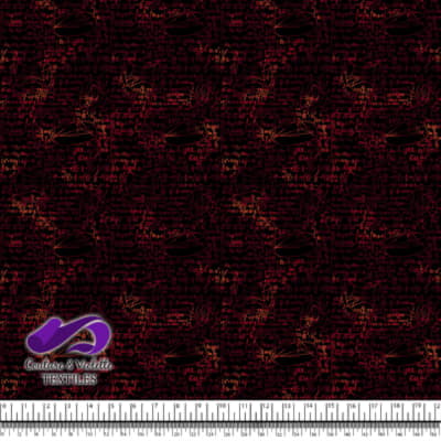 Techno - Algèbre - Rouge sur fond noir