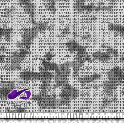 Techno - Binaire - Noir sur fond gris