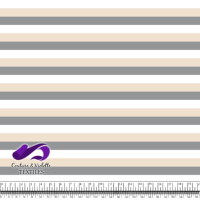 Rayures - Ultimate gray buttercream white